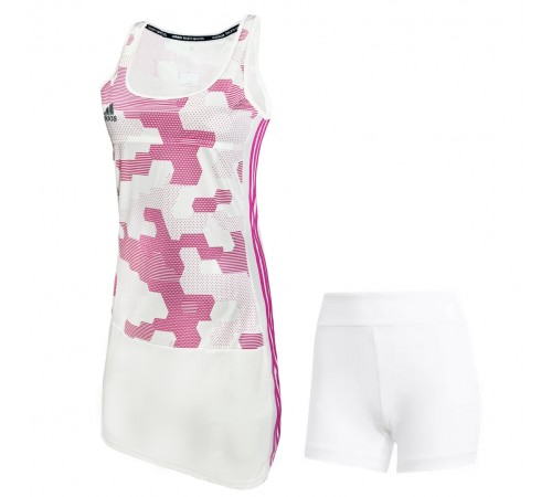 Сукня Adidas AJ8736 White з шортиками Сукня Adidas AJ8736 White з шортиками