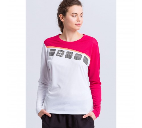 Футболка з довгим рукавом Erima 1331918 White/Pink Футболка з довгим рукавом Erima 1331918 White/Pink