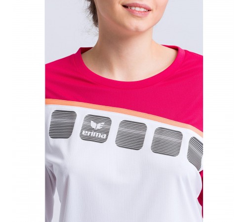 Футболка з довгим рукавом Erima 1331918 White/Pink Футболка з довгим рукавом Erima 1331918 White/Pink